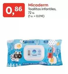 Oferta de Micaderm - Toallitas Infantiles por 0,86€ en Suma Supermercados
