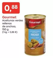 Oferta de Gourmet - Aceitunas Verdes Rellenas De Anchoa por 0,88€ en Suma Supermercados