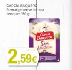 Oferta de García Baquero - Formatge Sense Lattosa Llenques por 2,59€ en Supermercats Jespac