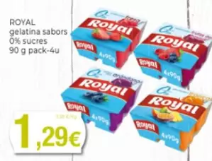 Oferta de Royal - Gelatina Sabor 0% Sucres por 1,29€ en Supermercats Jespac