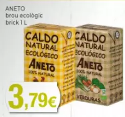 Oferta de Aneto - Brou Ecològic Brick por 3,79€ en Supermercats Jespac
