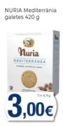 Oferta de Nuria - Mediterrània Galetes por 3€ en Supermercats Jespac