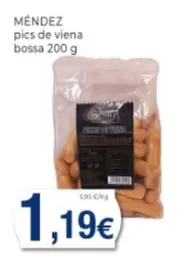 Oferta de Mendez - Pics De Viena Bossa por 1,19€ en Supermercats Jespac