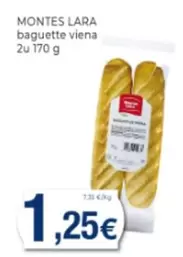 Oferta de Lara - Montes  Baguette Viena por 1,25€ en Supermercats Jespac