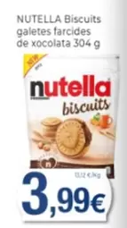 Oferta de Nutella - Biscuits Galetes Farcides De Xocolata por 3,99€ en Supermercats Jespac
