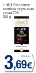 Oferta de Lindt - Excellence Xocolata Negra Suau Cacau 70% por 3,69€ en Supermercats Jespac