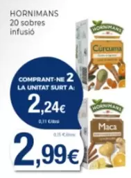 Oferta de Hornimans - 20 Sobres Infusio por 2,99€ en Supermercats Jespac
