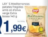 Oferta de Lay's - Mediterraneas Patates Fregides Amb Oli D'oliva Verge Extra  por 1,99€ en Supermercats Jespac