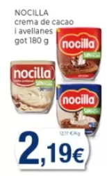 Oferta de Nocilla - Crema De Cacao I Avellanes por 2,19€ en Supermercats Jespac