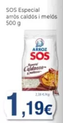 Oferta de Sos - Arroz Caldos I Melos por 1,19€ en Supermercats Jespac