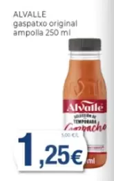 Oferta de Alvalle - Gaspatxo Original Ampolla por 1,25€ en Supermercats Jespac