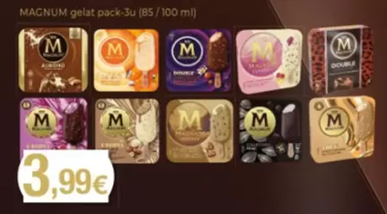 Oferta de Magnum - Gelat por 3,99€ en Supermercats Jespac