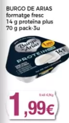 Oferta de Burgo de Arias - Formatge Fresc por 1,99€ en Supermercats Jespac