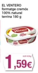 Oferta de El Ventero - Formatge Cremos 100% Natural por 1,59€ en Supermercats Jespac