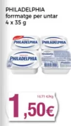 Oferta de Philadelphia - Formatge Per Untar por 1,5€ en Supermercats Jespac