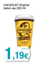 Oferta de Cacaolat - Original Batut Vas por 1,19€ en Supermercats Jespac