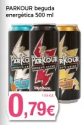 Oferta de Parkour - Beguda Energètica por 0,79€ en Supermercats Jespac