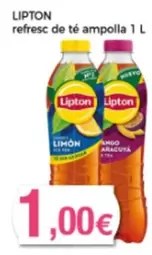 Oferta de Lipton - Refresc De Té Ampolla por 1€ en Supermercats Jespac