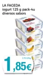 Oferta de La Fageda - Iogurt 125 G Pack-4u Diversos Sabors por 1,85€ en Supermercats Jespac
