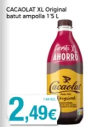 Oferta de Cacaolat - XL Original Batut Ampolla por 2,49€ en Supermercats Jespac