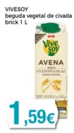 Oferta de ViveSoy - Beguda Vegetal De Civada Brick por 1,59€ en Supermercats Jespac