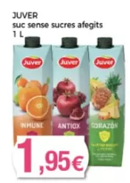 Oferta de Juver - Suc Sense Sucres Afegits por 1,95€ en Supermercats Jespac