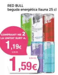 Oferta de Red Bull - Beguda Energetica por 1,59€ en Supermercats Jespac