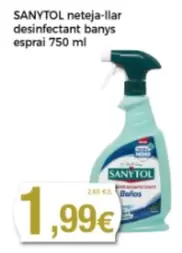Oferta de Sanytol - Neteja-llar Desinfectant Banys Esprai  por 1,99€ en Supermercats Jespac