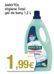 Oferta de Sanytol - Higiene Total Gel De Bany por 1,99€ en Supermercats Jespac