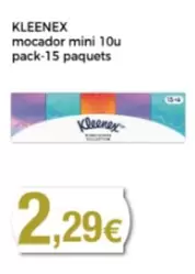 Oferta de Kleenex - Mocador Mini 10u Pack-15 Paquets por 2,29€ en Supermercats Jespac