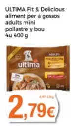Oferta de Ultima - Fit & Delicious Aliment Per A Gossos Adults Mini Pollastre Y Bou por 2,79€ en Supermercats Jespac