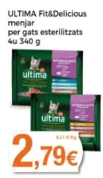 Oferta de Ultima - Fit&Delicious Menjar Per Gats Esterilitzats por 2,79€ en Supermercats Jespac