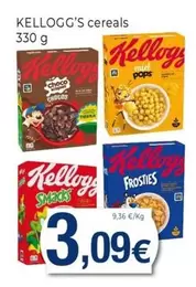 Oferta de Kellogg's - Cereales por 3,09€ en Keisy