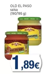 Oferta de Old El Paso - Salsa por 1,89€ en Keisy