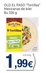 Oferta de Old El Paso - Tortillas Mexicanas De Blat por 1,99€ en Keisy