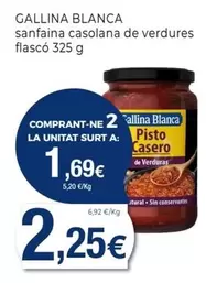 Oferta de Gallina Blanca - Sanfaina Casolana De Verdures Flascó  por 2,25€ en Keisy