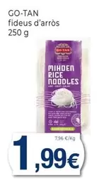 Oferta de Go-Tan - Fideus D'Arros por 1,99€ en Keisy