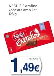 Oferta de Nestlé - Extrafino Xocolata Amb Llet por 1,49€ en Keisy