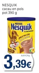 Oferta de Nestlé - Nesquik Cacau por 3,39€ en Keisy