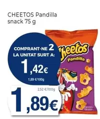 Oferta de Cheetos - Pandilla Snack por 1,89€ en Keisy