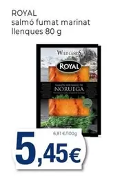 Oferta de Royal - Salmo Fumat Marinat Llenques por 5,45€ en Keisy