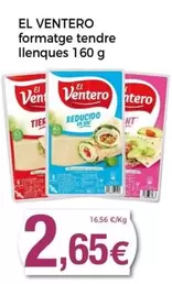 Oferta de El Ventero - Formatge Tendre Llenques por 2,65€ en Keisy