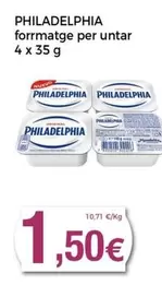 Oferta de Philadelphia - Formatge Per Untar por 1,5€ en Keisy