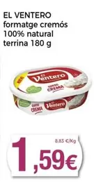 Oferta de El Ventero - Formatge Cremos 100% Natural por 1,59€ en Keisy