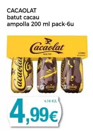 Oferta de Cacaolat - Batut Cacau Ampolla por 4,99€ en Keisy
