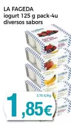 Oferta de La Fageda - Iogurt 125 G Pack-4u Diversos Sabors por 1,85€ en Keisy