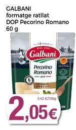 Oferta de Galbani - Formatge Ratllat DOP Pecorino Romano por 2,05€ en Keisy