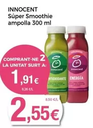 Oferta de Innocent - Súper Smoothie Ampolla por 2,55€ en Keisy