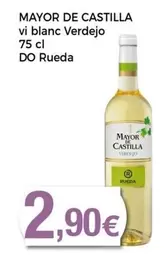 Oferta de Mayor De Castilla - Vi Blanc Verdejo DO Rueda por 2,9€ en Keisy