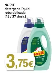 Oferta de Norit - Detergent Liquid Roba Delicada por 3,75€ en Keisy